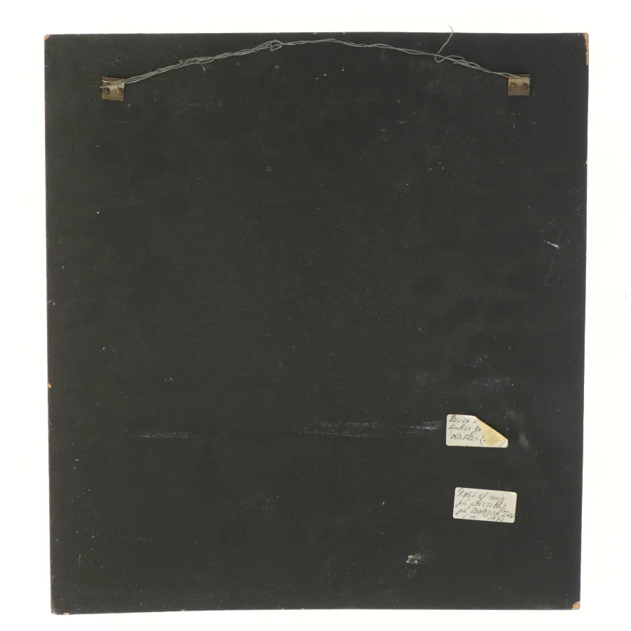 Keramisk vægdekoration fra 1972 zoologisk museum (str. 35,5x32,5 cm)