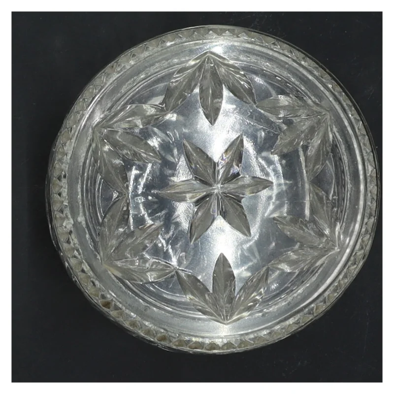 Glas krukke med låg (str. Ø 9 cm)