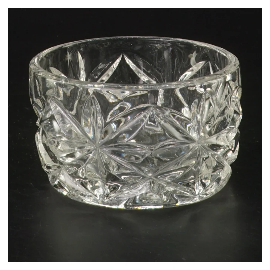 Glas krukke med låg (str. Ø 9 cm)