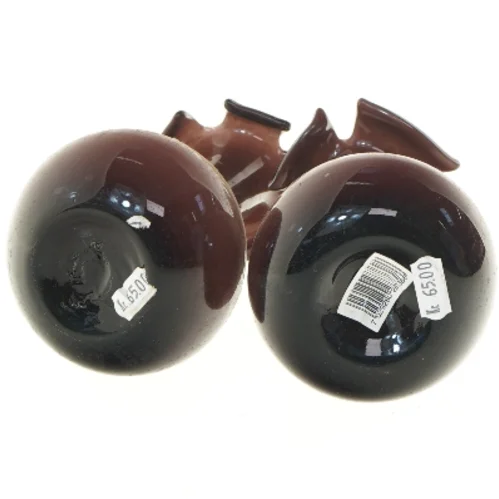 Brune glasvaser (str. 15 cm)