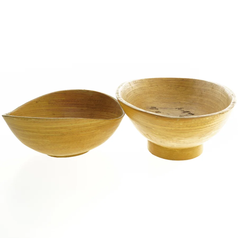 Bambus skålsæt (str. 40x19 & 25x18,5 cm)