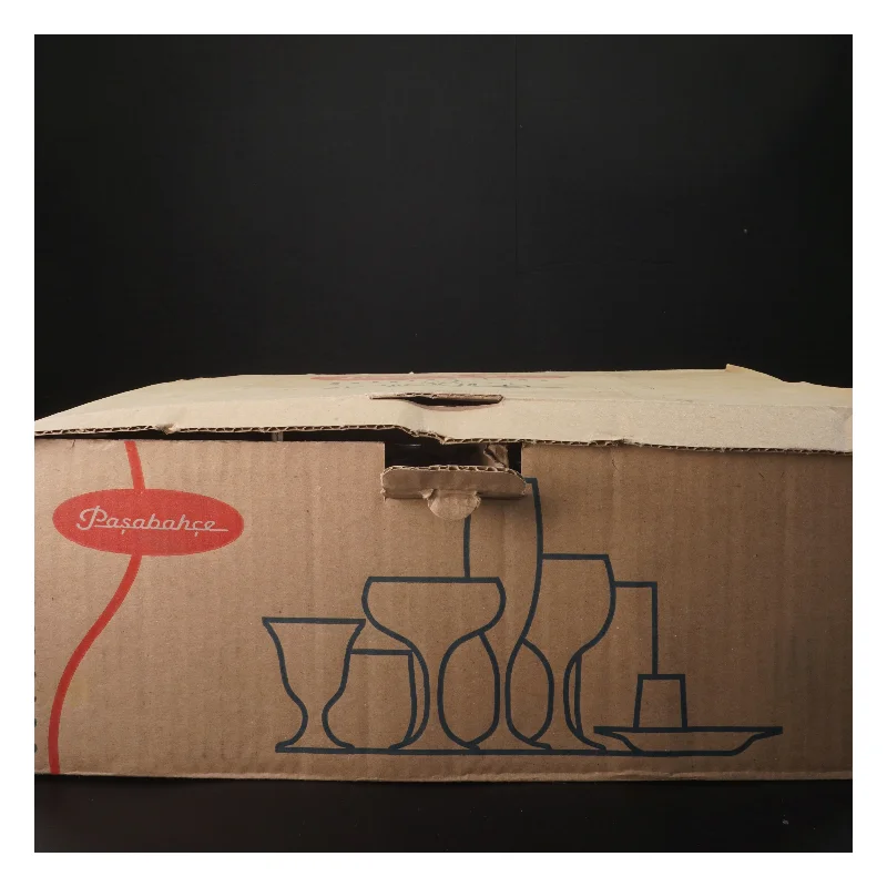 Sæt med 12 glasskander (str. 12 stk 13 cm)