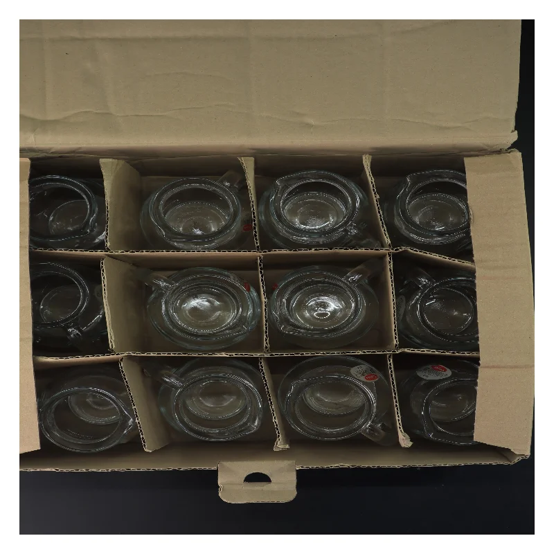 Sæt med 12 glasskander (str. 12 stk 13 cm)