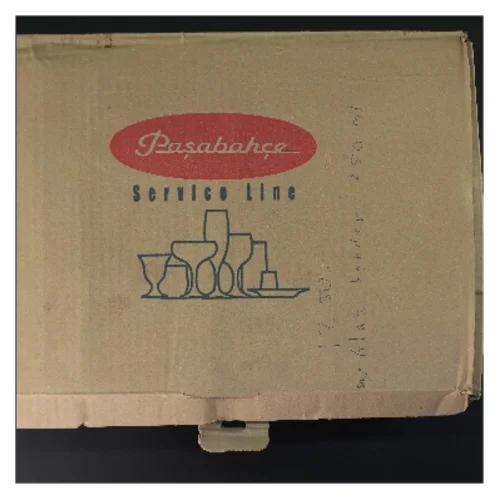 Sæt med 12 glasskander (str. 12 stk 13 cm)