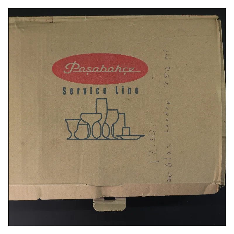 Sæt med 12 glasskander (str. 12 stk 13 cm)