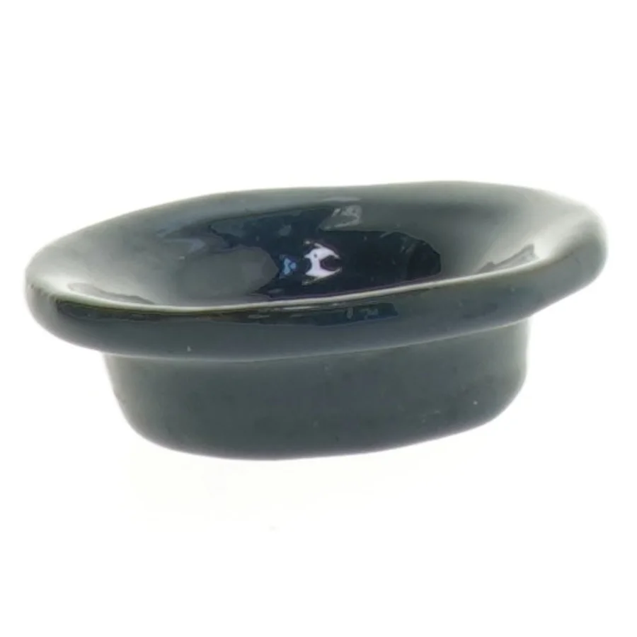 Lille sort keramisk skål (str. Ø 7 cm)