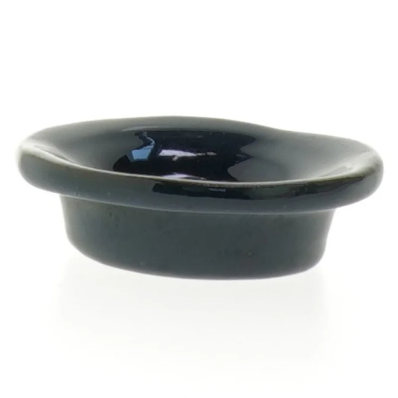 Lille sort keramisk skål (str. Ø 7 cm)