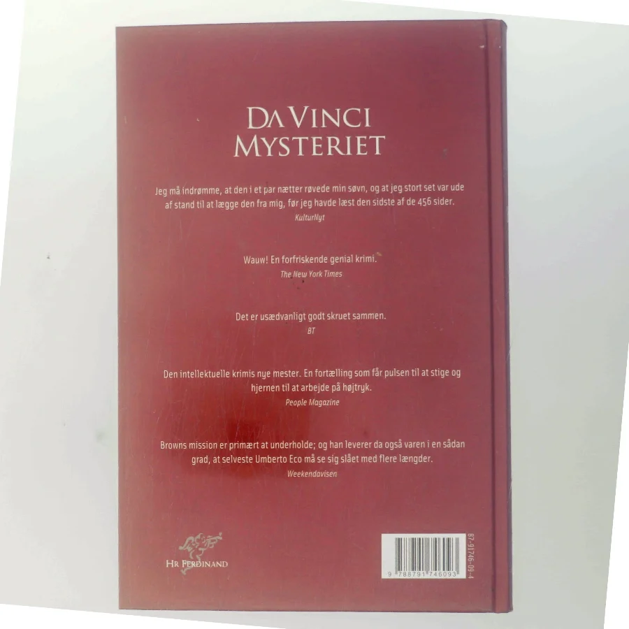 Da Vinci mysteriet af Dan Brown (Bog)