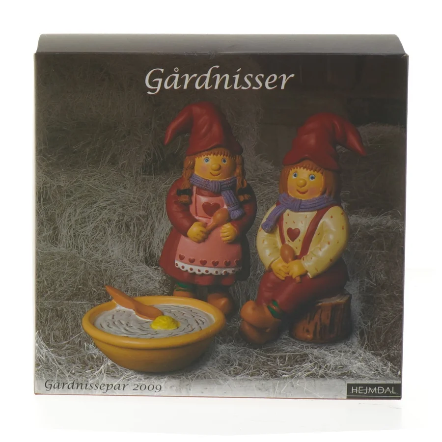 Gårdnissepar figur 2009 fra Hejmdal (str. 12,5 cm)
