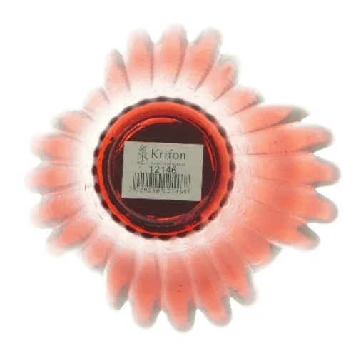 Rød glasvase fra Krifon (str. 14 cm)