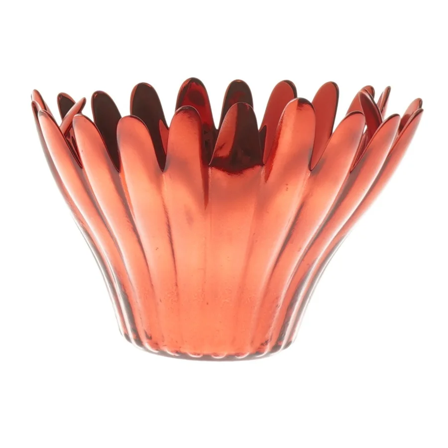 Rød glasvase fra Krifon (str. 14 cm)