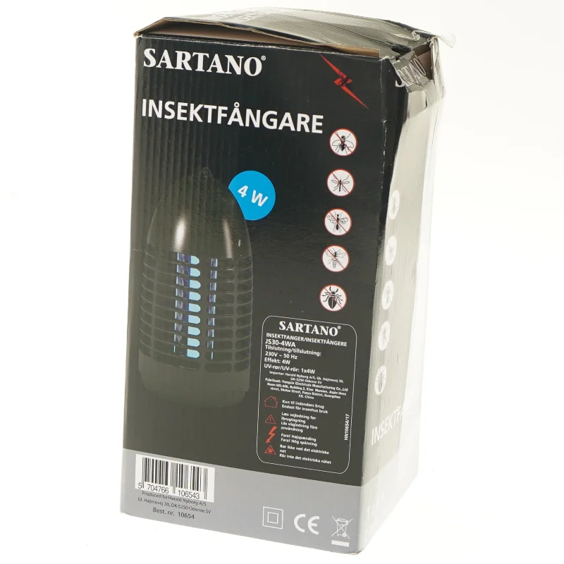 Elektrisk insektfanger Sartano 4W fra Sartano (str. 23 cm)