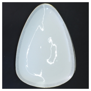 Ovale porcelæn tallerkener fra Bavaria (str. 28x20 cm)