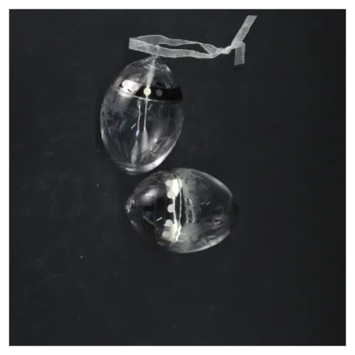 Glasdekoration (str. 10x7 cm)