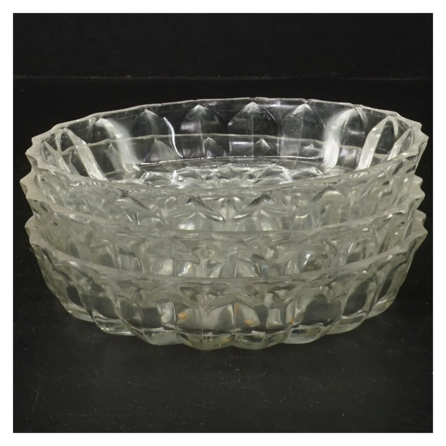 Glas skål sæt (str. Ø 14,5 cm)