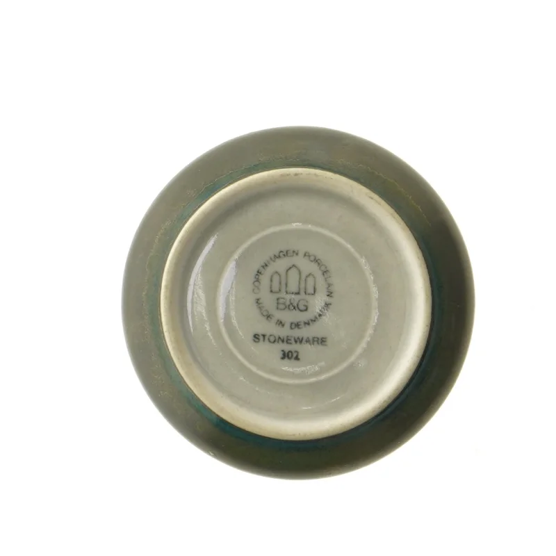 Keramisk krukke med låg fra B&G stentøjsstel 316(str. 8 cm)