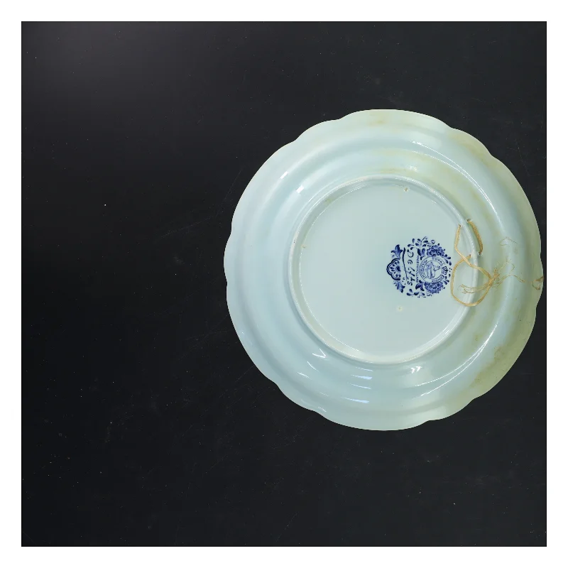 Dekorativ tallerken med hollandsk motiv (str. Ø 25 cm)