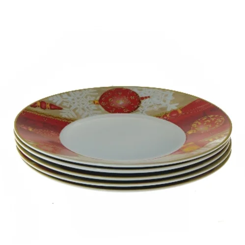 Julesæt tallerkner fra Multiple Choice (str. Ø 27,5 cm, 5 styk cm)