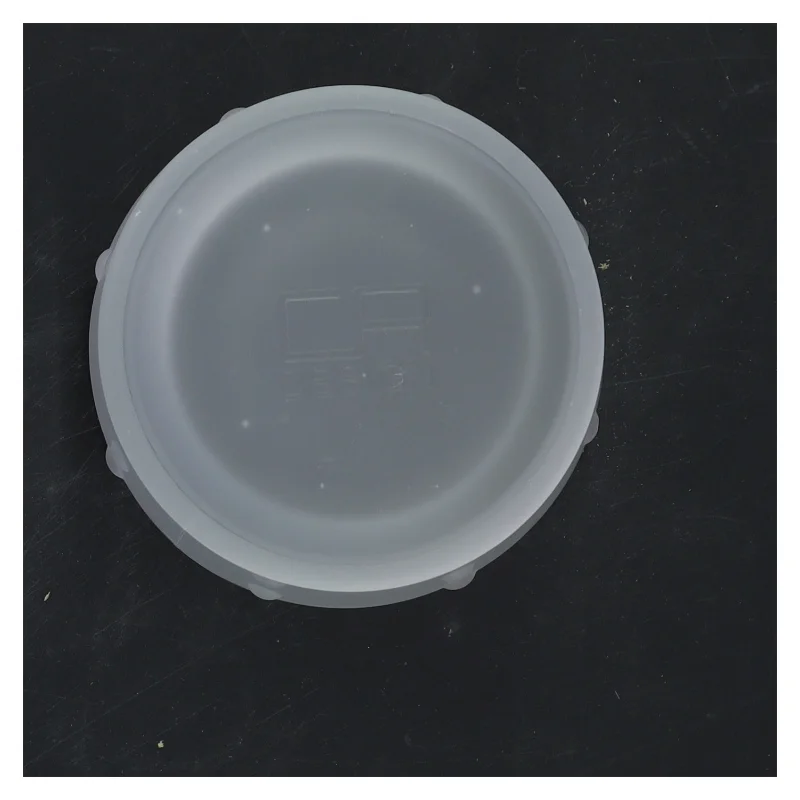 Frostet opbevaringskrukke med låg (str. 12x10 cm)