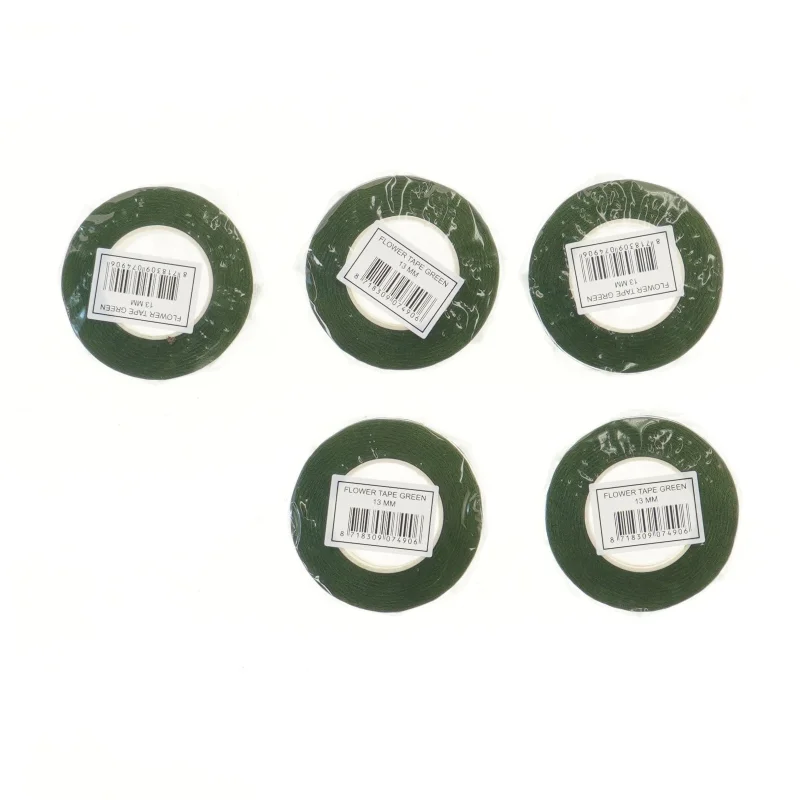 Grøn blomster tape 5 stk. (str. 5 stk 13 mm)