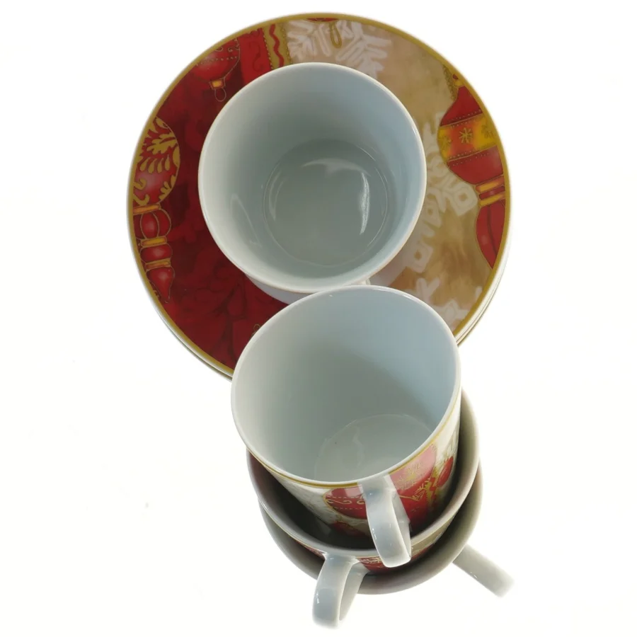 Kaffekopper med tallerkener, Multiple Choice fra Multiple Choice (str. 4 styk, ø 16,5 og 9,5 cm)