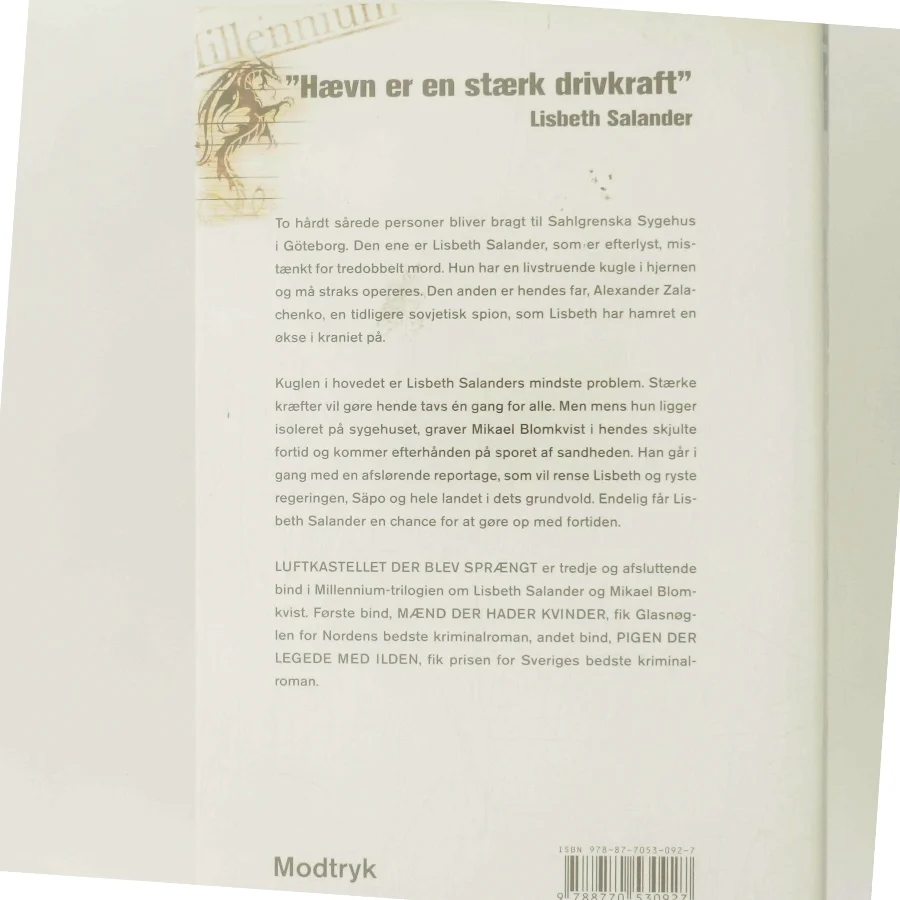 Luftkastelletderblevsprngt Stir up a Hornets' Nest of Girl. Shi Dige Larsen. the Danish Original. Hardcover](chinese Edition) af Stieg Larsson (Bog)