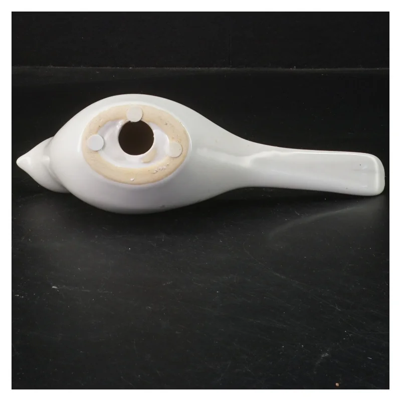 Hvid fugl figur (str. 21x9 cm)