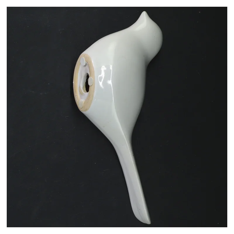 Hvid fugl figur (str. 21x9 cm)