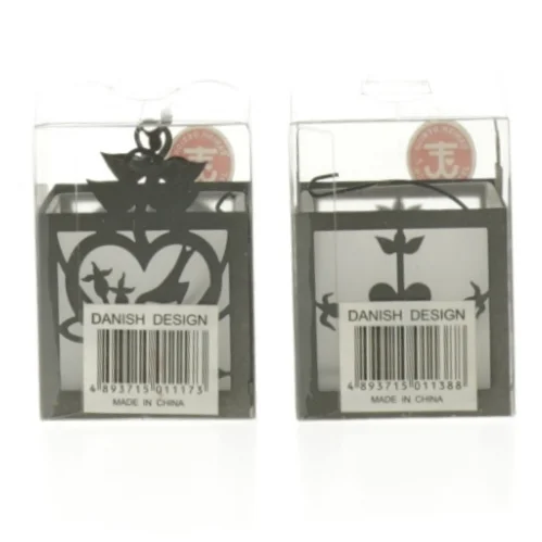 Dekorative ophæng af Jette Frölich fra Jette Frölich (str. 5 x 5 x 5 cm. 2. styk)