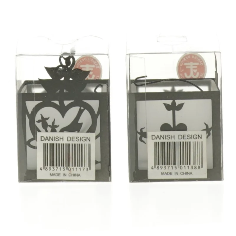 Dekorative ophæng af Jette Frölich fra Jette Frölich (str. 5 x 5 x 5 cm. 2. styk)