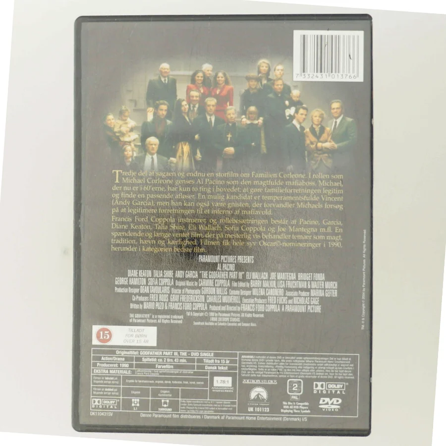 THE GODFATHER 3 med Al Pacino (DVD)