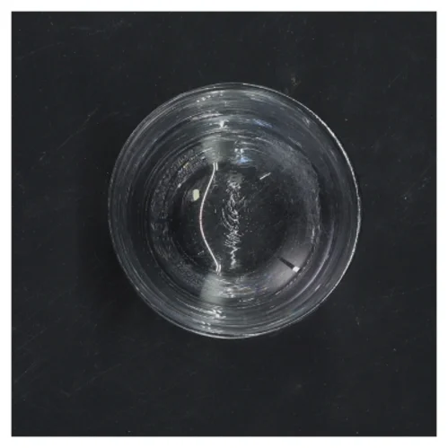 Glas med klar struktur (str. 8 cm x 8 ø cm)