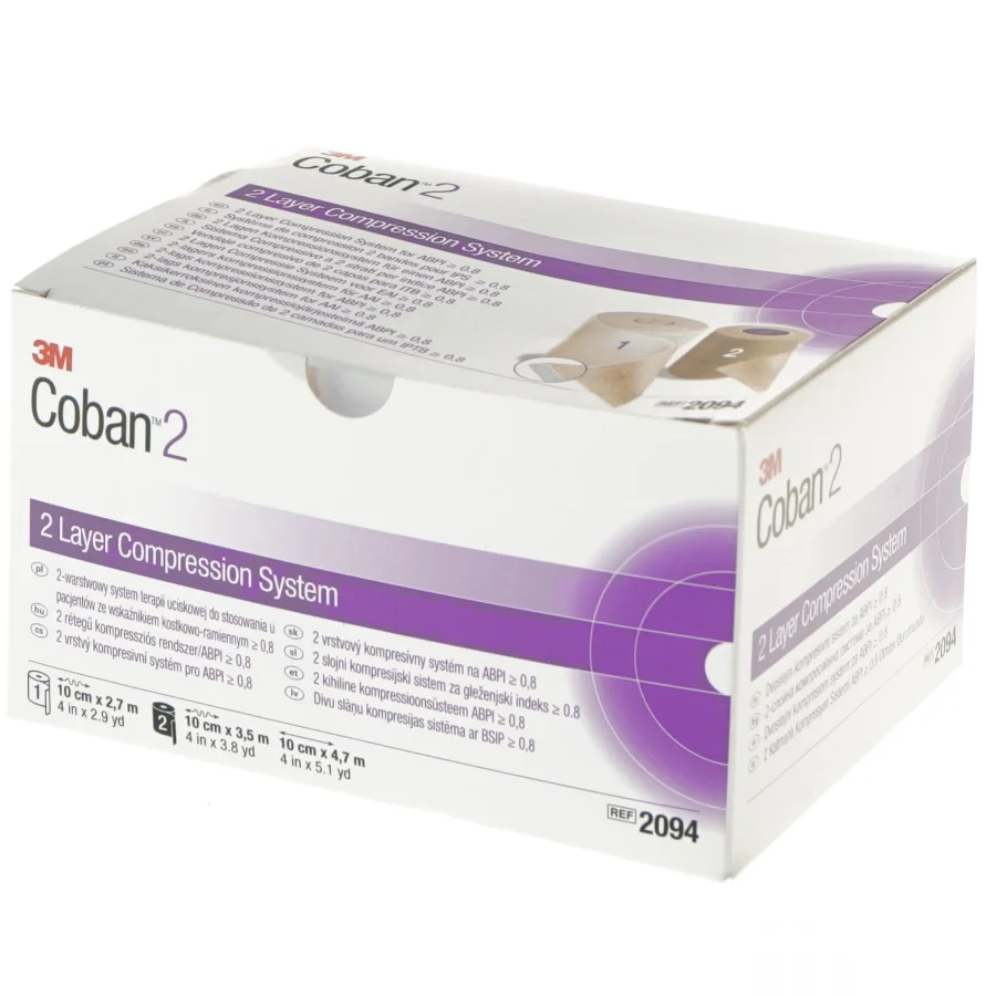 3M Coban2 kompressionssystem fra 3M (str. 16x11,5 cm)