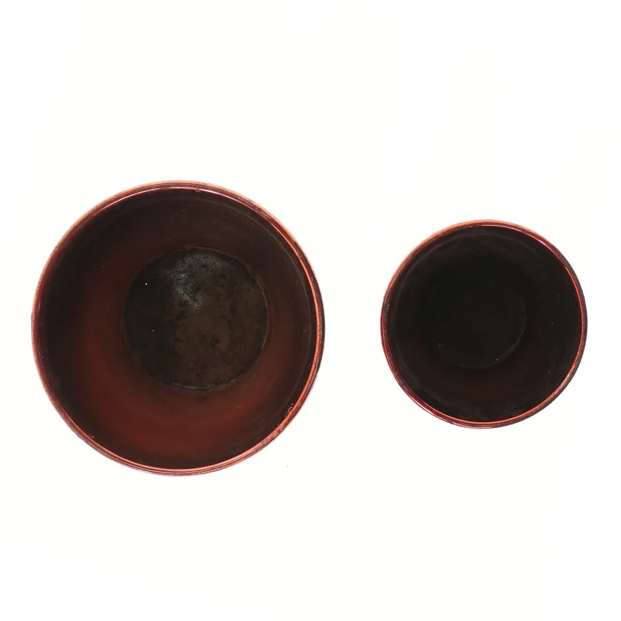 Røde glas vaser sæt fra Krifon (str. 2 stk Ø 13,5 & 19 cm længde 12 & 16 cm)
