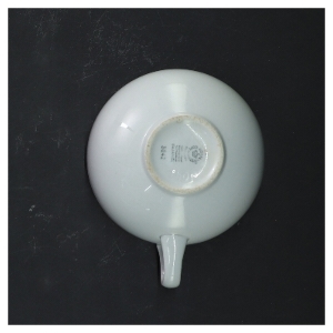 Sæt med 6 hvide kopper fra Royal Copenhagen (str. 6 styk, ø 8,5 cm)