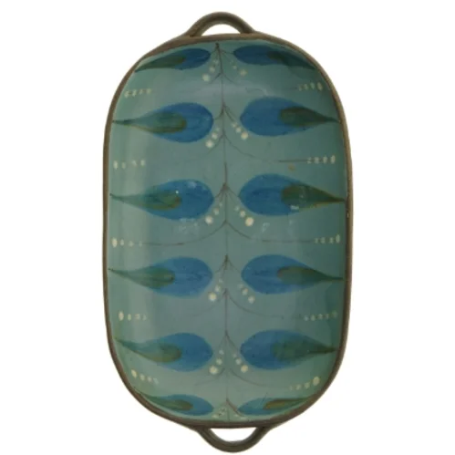 Keramisk fade fra Dybdahl (str. 28x17,5 cm)