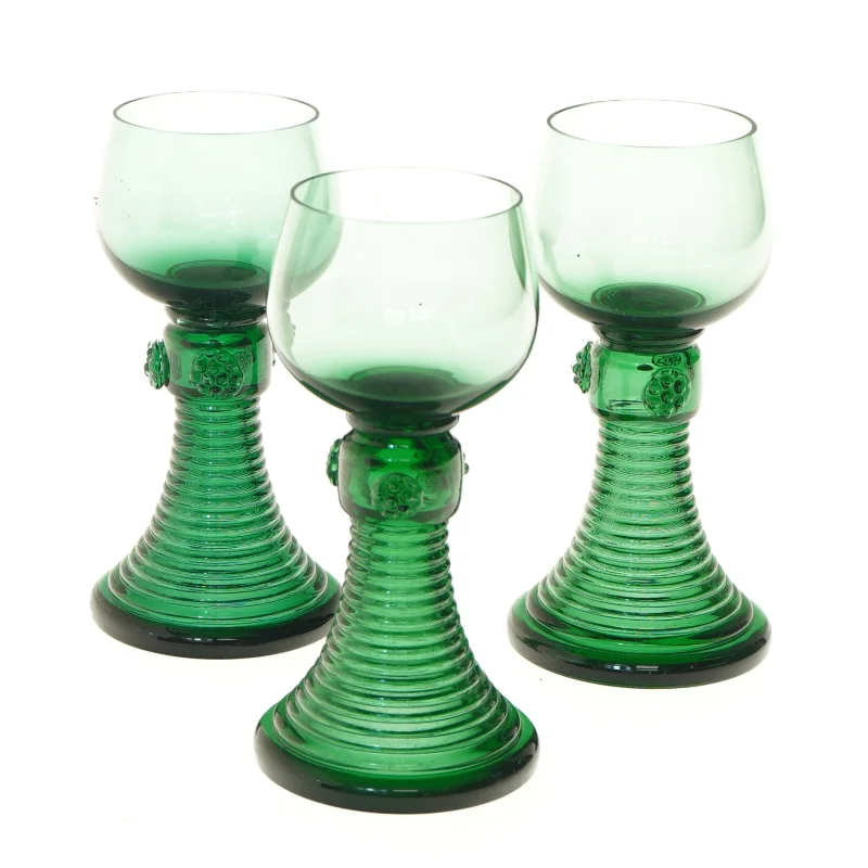 Römer glas, 3 stk (str. 3 stk Ø 6 cm længde 15,5 cm)