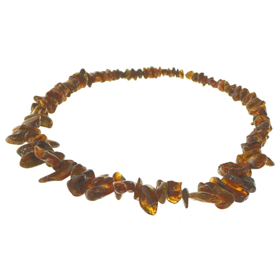 Ambra halskæde (str. 68 cm)