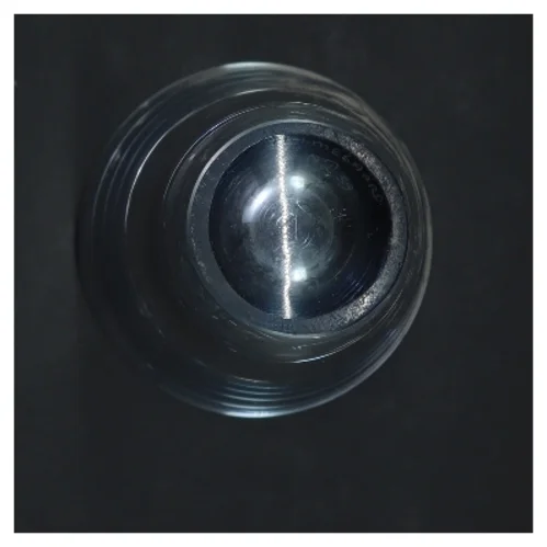 Glasvase fra Holmegaard (str. 19 cm)