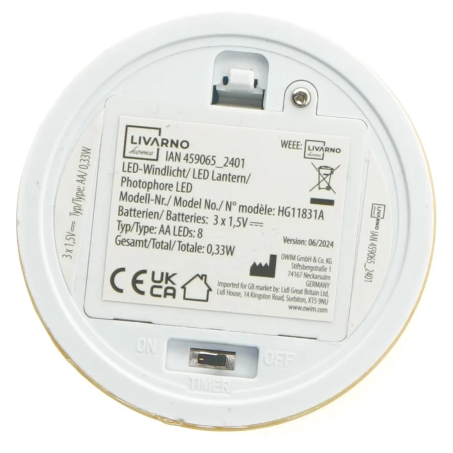 Livarno LED lanterne fra Livarno (str. Ø 9 cm højde 15 cm)