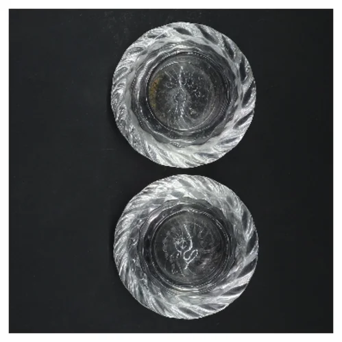 Glas fyrfadslys sæt (str. Ø 10 cm)