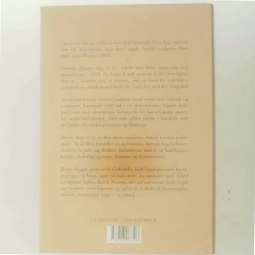 Denne dag, et liv af Jens Andersen (Bog)