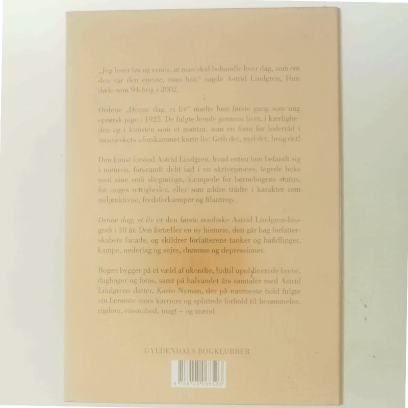 Denne dag, et liv af Jens Andersen (Bog)