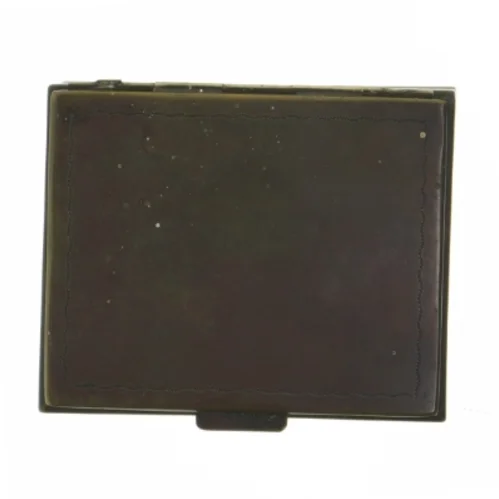 Metalæske i bogform (str. 12x10 cm)