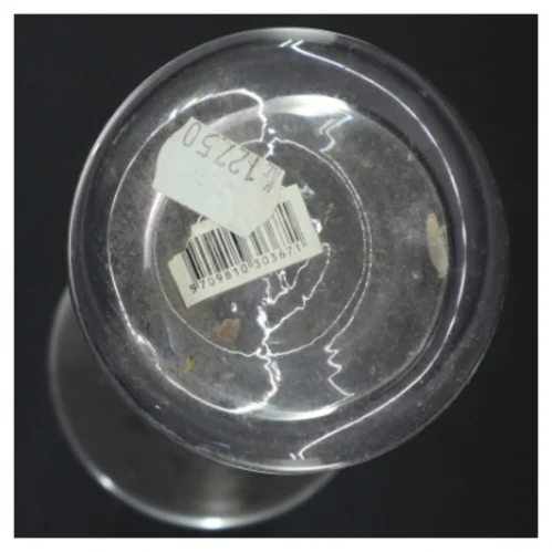 Høj glasvase (str. 40x12 cm)