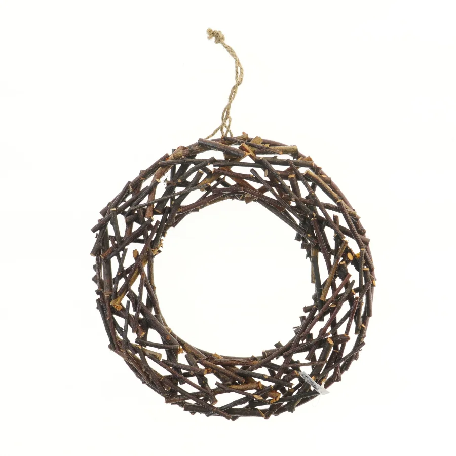Dekorativ krans af grene (str. Ø 32 cm)