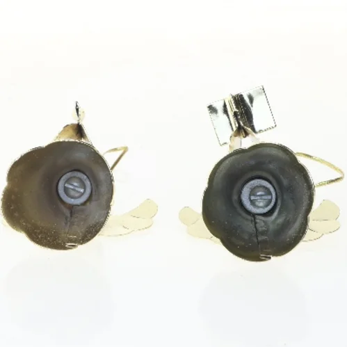 Messing engle juledekorationer (str. 2 styk, 6 cm)