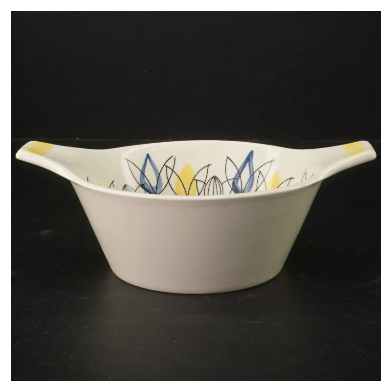 Rund skål med mønster (str. Ø 16 cm) fra stavanger flint