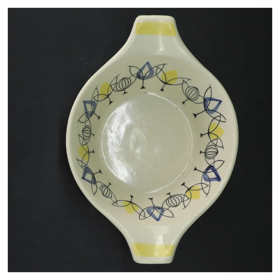 Rund skål med mønster (str. Ø 16 cm) fra stavanger flint