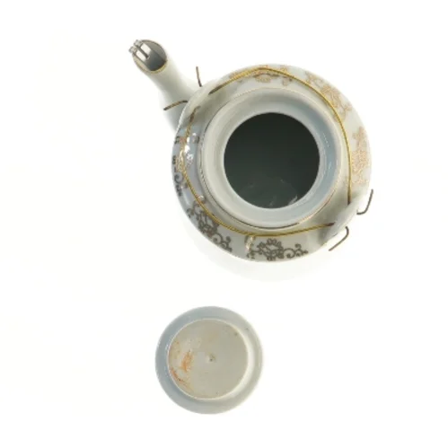 Dekoreret porcelænskande (str. Ø 11x13 cm)